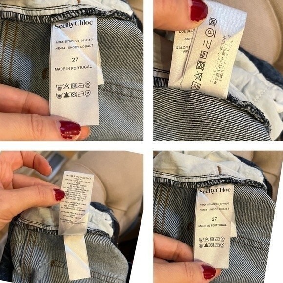 SEE BY CHLOE Flare Blue Denim Jeans in Shady Cobalt 27 - Picture 16 of 16